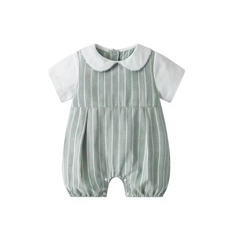 Cotton Striped Romper